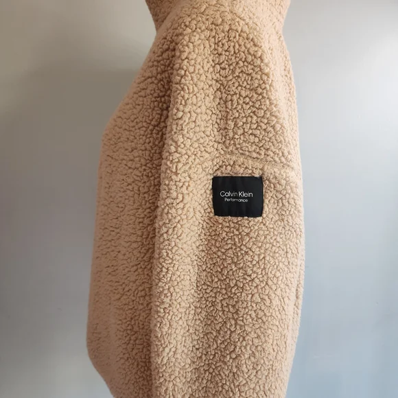 Cozy Women's Teddy Sherpa Jacket - Tan - Picture 2 of 6